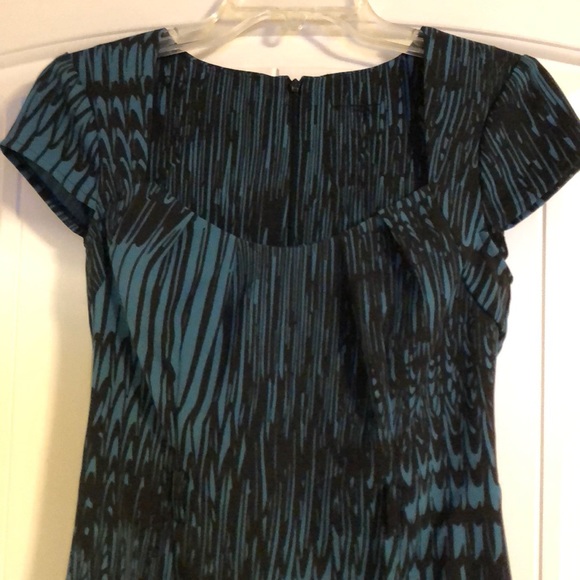 Stunning teal & black dress - Picture 2 of 5